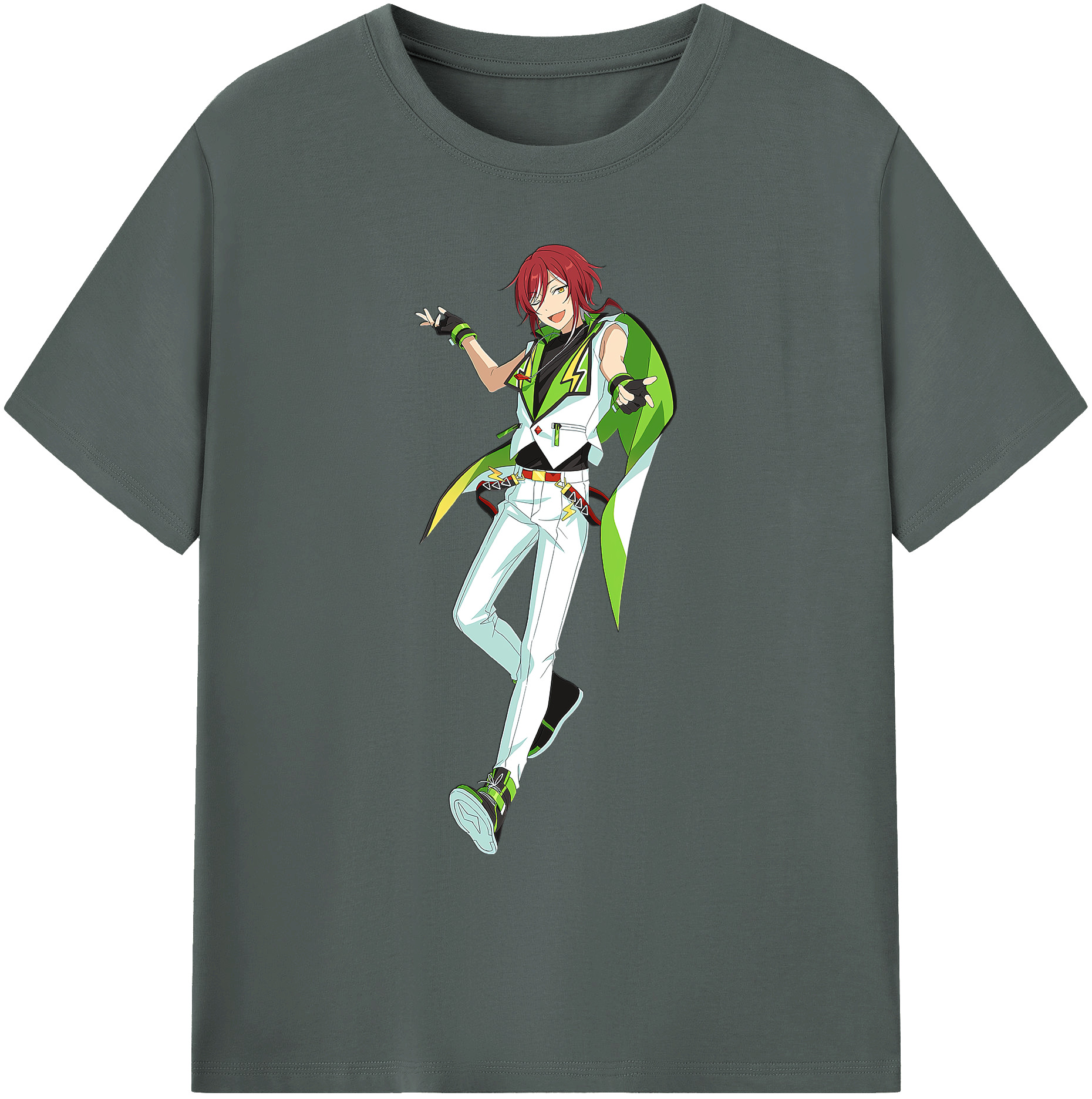 （画像用） あんさんぶるスターズ! Ensemble Stars 綿100％ メンズ半袖Tシャツ｜肌触りやわらか＆通気性